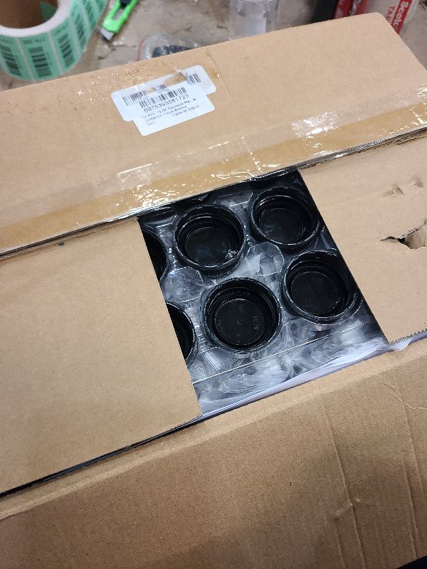 Photo 1 of 24 PACK, 12 OZ Reusable Plastic Juice Bottles with Caps, Plus 24 Labels & 2 Silicone Funnels - Clear Juicing Bottles for Juice, Smoothies, Ginger, Tea, Coffee - Food Grade & Leakproof Travel Bottles