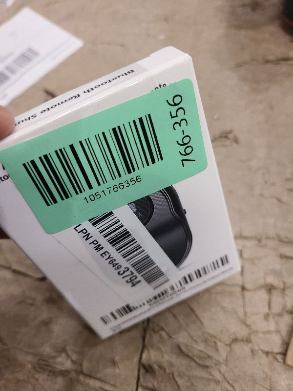 Photo 1 of [Upgraded] Bluetooth 5.0 Remote Shutter for iPhone & Android Camera Wireless Remote Control Selfie Button for iPad iPod Tablet, HD Selfie Clicker for Photos & Videos (Black)