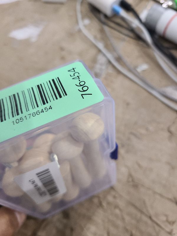 Photo 1 of 10 Pieces Wooden Shaker Peg Screw-on Pegs 3.62 Inch Long Unfinished Wood Shaker Racks for Hanging Clothes Hats Towel and More DIY Paint Color (Wood Color)