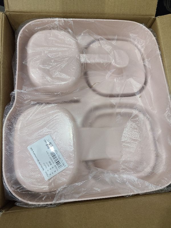 Photo 1 of 2-in-1 Gravity Pet Feeder and Water Dispenser, Small Dog Cat Food Water Dispenser, Small Pet Food and Water Dispenser, Pet Feeder Water Bowl, Easy to Clean (Pink)