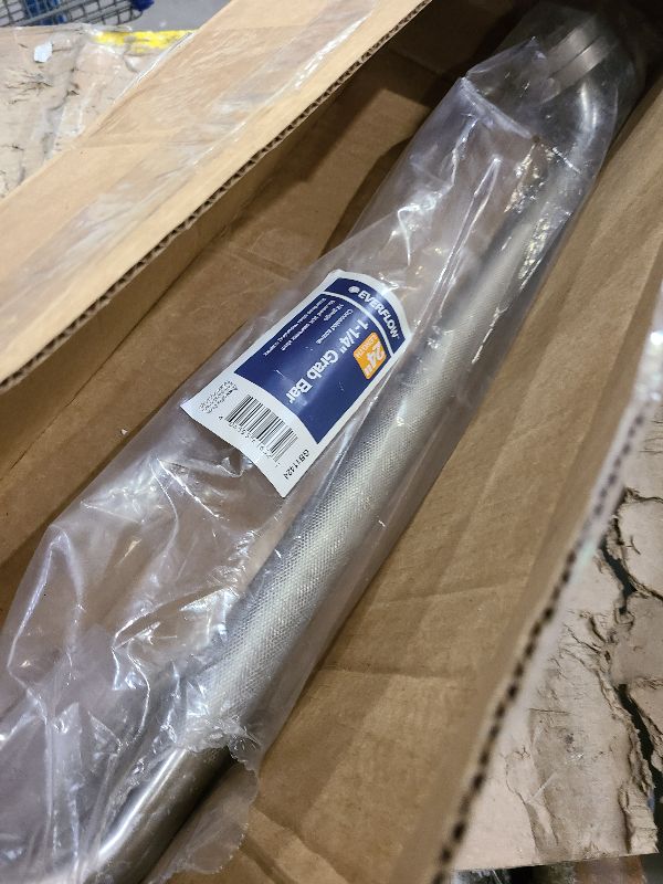 Photo 1 of 24 Inch Anti Slip Shower Grab Bar, Munzong Stainless Steel Bathroom Grab Bar, Satin Brushed Nickel Knurled Bathroom Balance Bar,Safety Hand Rail Support Handicap Elderly Senior Assist Bath Handle