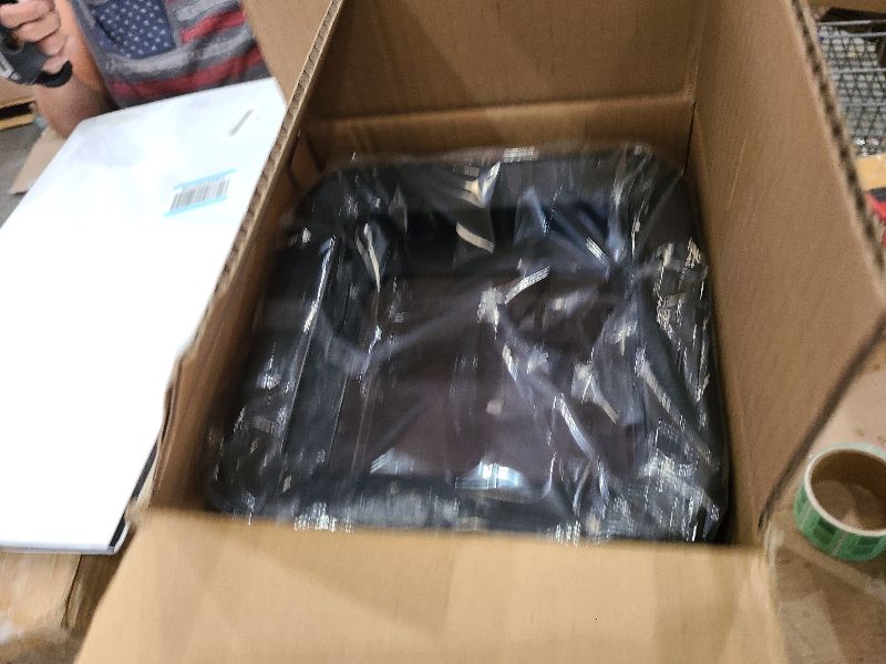 Photo 1 of 2 Pack Square Modern Trash Can Bedroom, 3Gal/12L Bathroom Trash Can Hidden Bag, Open Top Trash Bin Square Plastic, Minimalist Black Garbage Can with Inner Bucket (with 2 Handles) for Kitchen Office