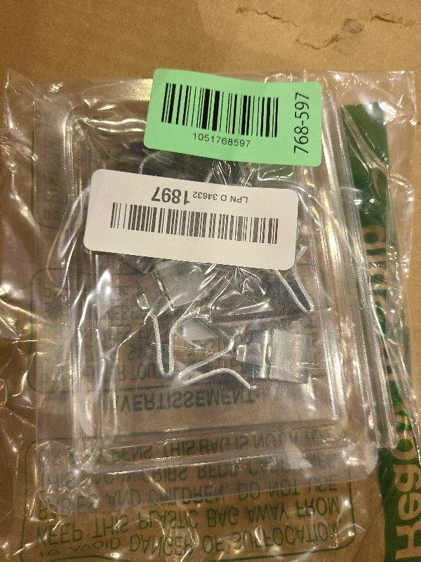 Photo 1 of 14 Pieces Silver Adjustable Steel Pilaster Shelf Clip Support, Shelving Bracket Clips for Metal and Wood Shelves