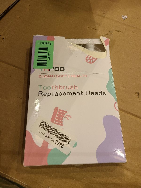 Photo 1 of 10 Pack Replacement Toothbrush Head Compatible with Burst Electric Toothbrush, YMPBO Toothbrush Heads for Burst Sonic Toothbrush, Deep Cleaning Bristle Design, White