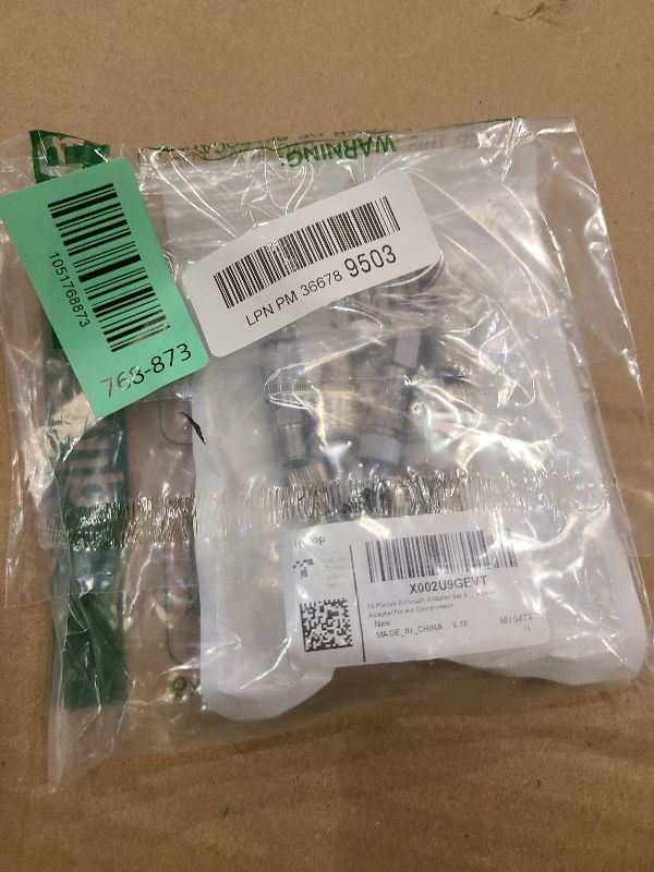 Photo 1 of 14 Pieces Airbrush Adapter Set Airbrush Quick Disconnect Fittings Hose Quick Release Adapter for Air Compressor