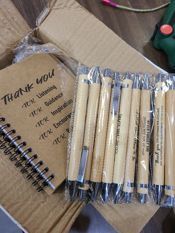 Photo 1 of 20 Pcs Christmas Employee Appreciation Gifts Bulk - 10 Sets of Inspirational Spiral Notebooks with Motivational Pens, Small Notepads for Coworkers, Office Staff, Team, Nurse, Teachers, Thank You Gifts