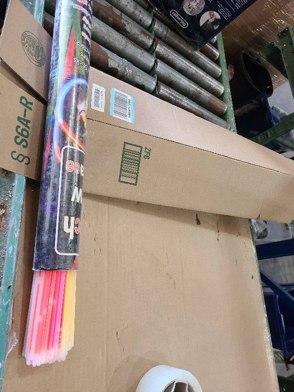 Photo 1 of 100Pcs Glow Sticks - 22 inch Glow In the Dark Sticks Party Supplies, Halloween Glow Party Pack for Kids with 9 Hours Duration, Halloween Party Favor Glow Necklace & Bracelet with 100Pcs Connectors