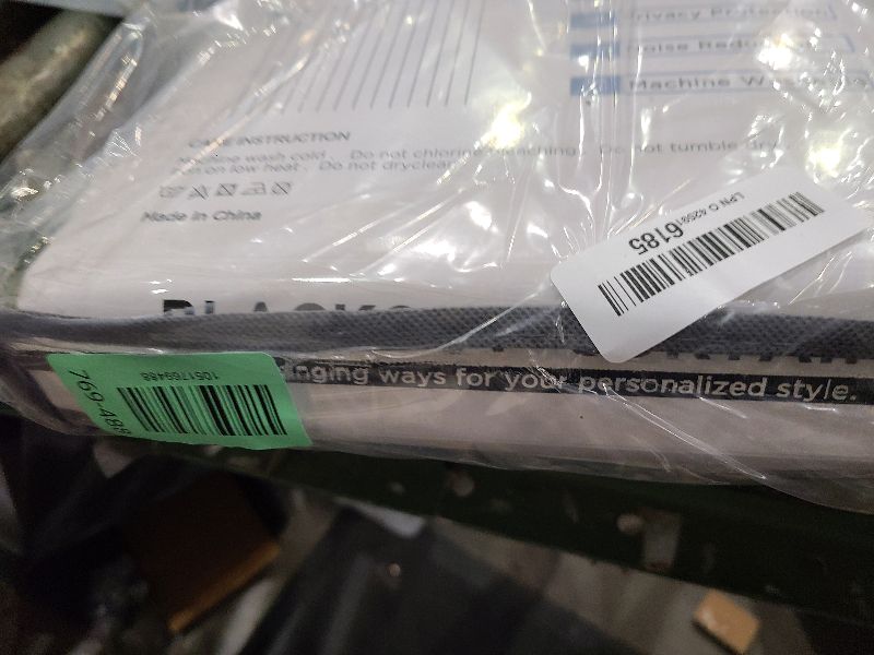 Photo 1 of 100% Blackout Shield Linen Blackout Curtains for Bedroom 84 Inches Long, Back Tab/Rod Pocket Living Room Drapes, Thermal Insulated Blackout Curtains 2 Panels Set, 50" W x 84" L, Cream