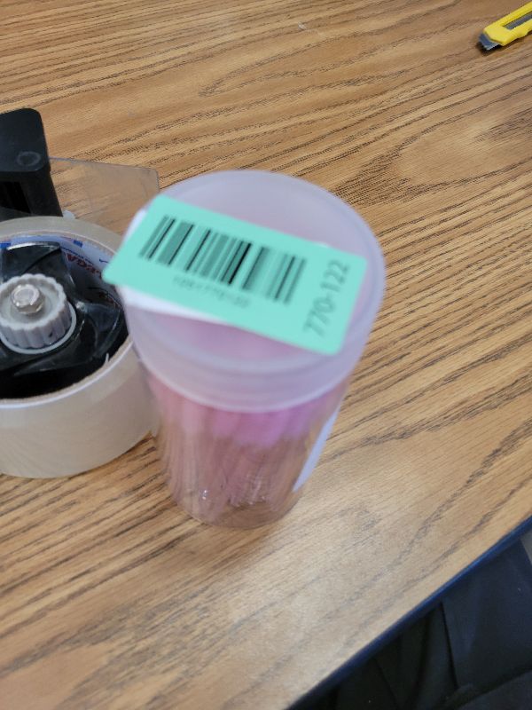 Photo 1 of 100 Pcs Disposable Mascara Wands, Crystal Eyebrow Spoolies Brush for Eyelash Extensions, Pink Lash Brushes with Container