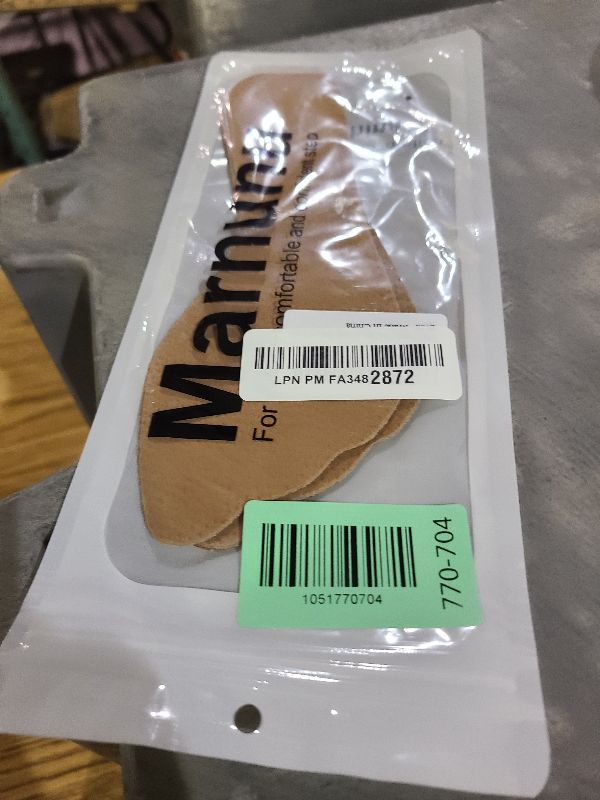 Photo 1 of 2 Pairs Pigskin Non-Slip High Heel Inserts, Ultra-Thin Adhesive Barefoot Sandal Inserts, New Lengthened 3/4 Weight Shifting Insoles for Dress Shoes, Flats and Boots