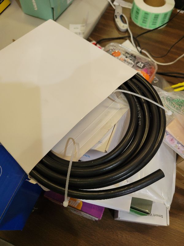 Photo 1 of 10ft 1/4" ID Fuel Line Hose with 20pcs 2/5" Clamps - Fits Kawasaki, Kohler, Briggs & Stratton Small Gas/Diesel Engines, Generators, Powersports - Durable Flexible Rubber Hose Kit