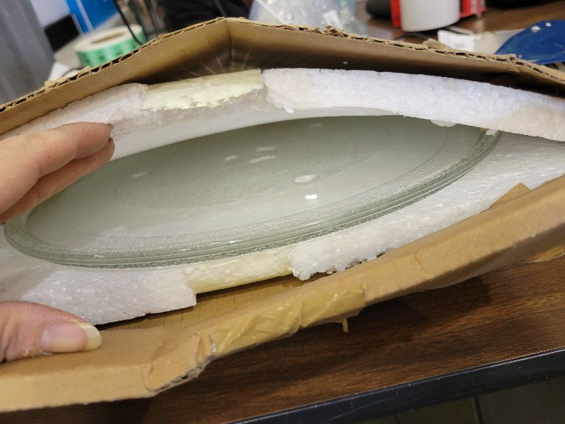 Photo 1 of 12.5’’ Microwave Glass Tray Compatible with Samsung, GE and Hotpoint - The Exact Replacement Part of WB39X10002/ WB48X10005/ WB49X10069/ WB39X10003 – Dishwasher Safe