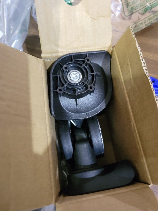 Photo 1 of 1 Pair Luggage Suitcase Wheels, Trunk Wheels, Luggage Wheel Spare Part Universal Wheel Replacement Luggage Suitcase Wheels for Luggage Suitcase Trolley, Mute Double Row Wheels