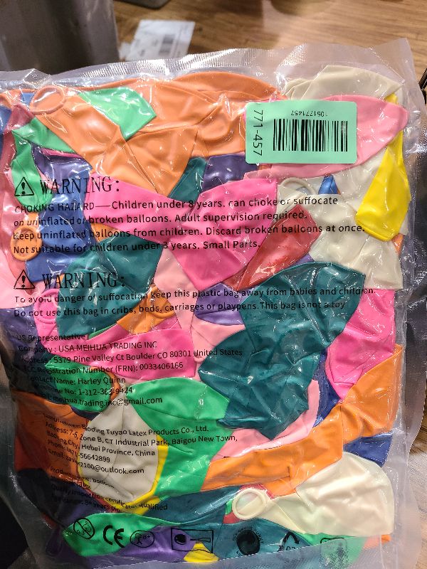 Photo 1 of 120Pcs Balloons Assorted Colors,12 Inch Latex Party Balloon for Birthday Party, Light Multi Color Ballons Rainbow Balloons for Wedding Baby Shower Supplies.(Assorted)