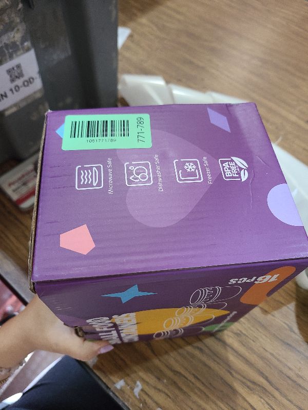 Photo 1 of 16 PCS Freezer storage Containers with Lids, Reusable BPA Free Plastic Soup Jars, Leakproof Salad Dressing Container to Go, Dishwasher & Microwave Safe Food Storage Containers for Lunch Meal Prep