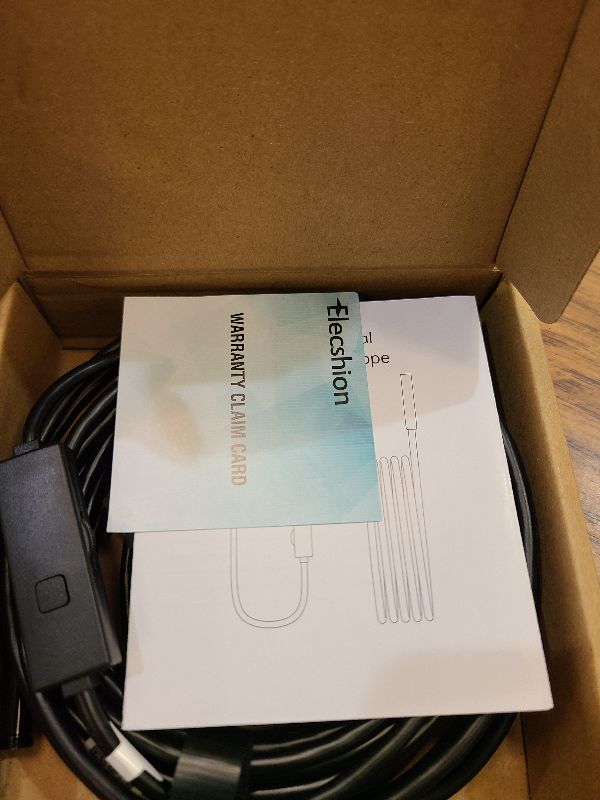 Photo 1 of [Dual-Lens] Endoscope Camera with Light, 1920P HD Borescope with 8+1 Adjustable LED Lights, IP67 Waterproof 16.5FT Semi-Rigid Snake Cord Inspection Camera for iPhone, iPad and Android Phone (Type C)