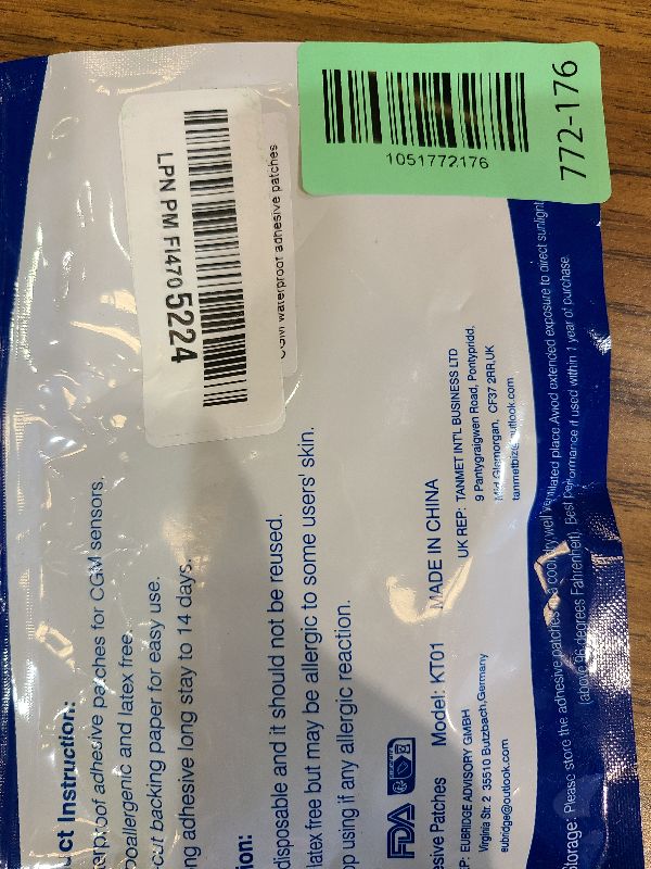 Photo 1 of 25Pack Freestyle Bandage for Libre 3 Sensor Covers Waterproof 14 Days Overpatch Tape CGM Adhesive Patches Without Hole, Beige