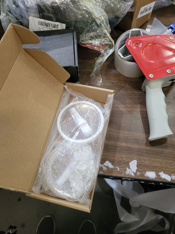 Photo 1 of 2 Pack 30 oz Tumbler Flip Straw Lid Replacement Compatible for Stanley Quencher, Leak Proof Lid Replacement for 30 OZ Stanley H2.0 FlowState Tumbler,Spill Proof Splash Reusable (Transparent White)