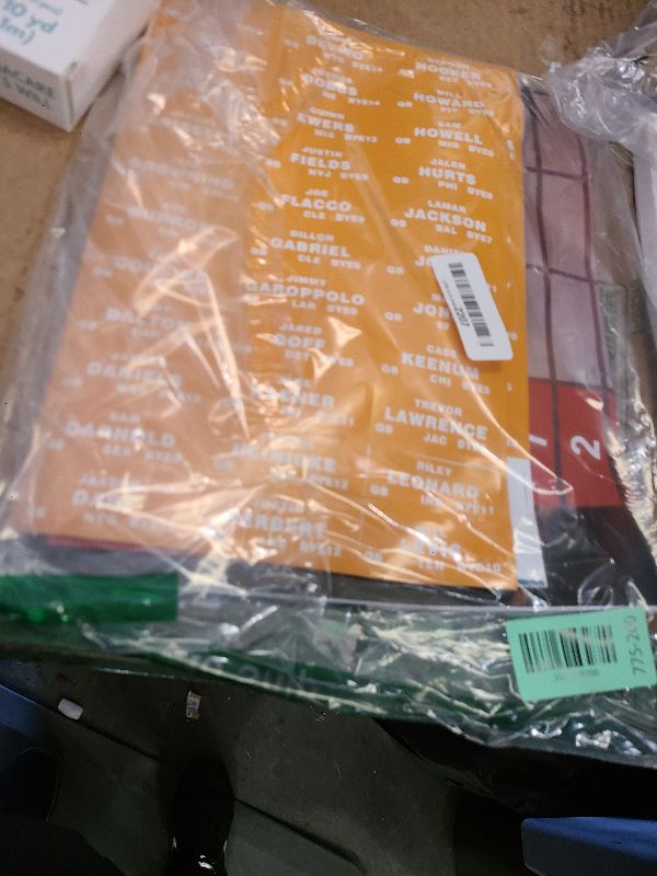 Photo 1 of 2025-2026 Fantasy Football Draft Board Kits with 12 Team 20 Round 500+Player Labels and Blank Labels Including Schedule