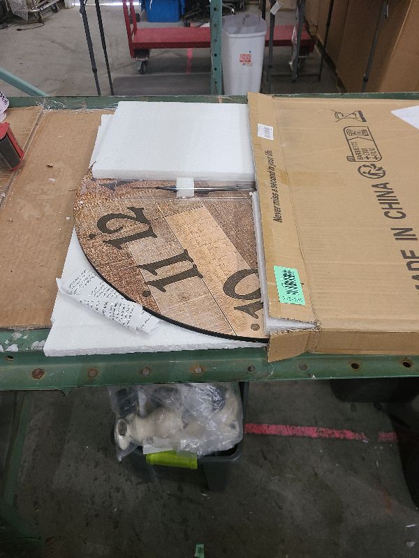 Photo 1 of 24 Inch Silent Large Wall Clock Battery Operated for Farmhouse Kitchen,Non-Ticking Retro Wall Clock with Big Numbers for Living Room,Vintage Wood Clock for Bedroom Home Country Office School