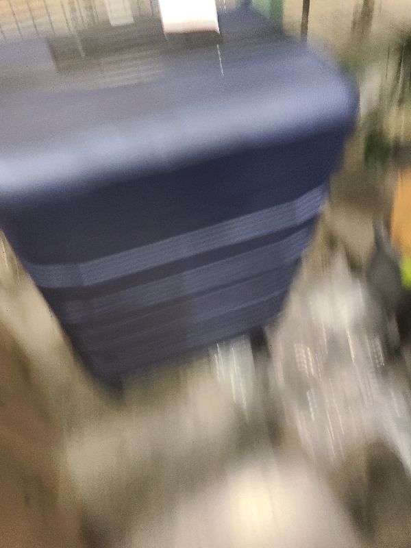 Photo 1 of 28 Inch Luggage, Hardside Checked Suitcase with Spinner Wheels, Lightweight ABS Hard Shell Travel Luggage, TSA Approved Lock, Expandable Large Suitcase for Business & Travel–Blue