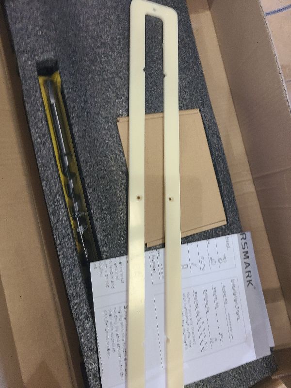 Photo 1 of 1pc Floating Shelf Bracket Heavy Duty,Decorative Floating Shelf Hardware Hidden Black Metal Fireplace Mantel Brackets (18"X4"X1.0" with Tools)