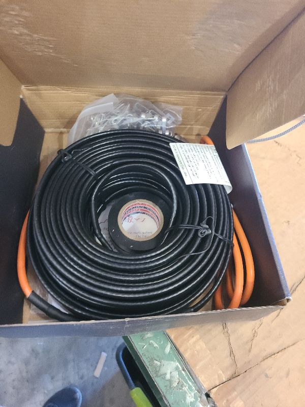 Photo 1 of 120FT Heat Tape for Water Pipes, -40°F Deicing Heating Cable,Thermostat Wire, Freeze Protected Water Pipe Heating Cable, Self Regulating Temperature, Heated Water Hose, 120V 8W/ft