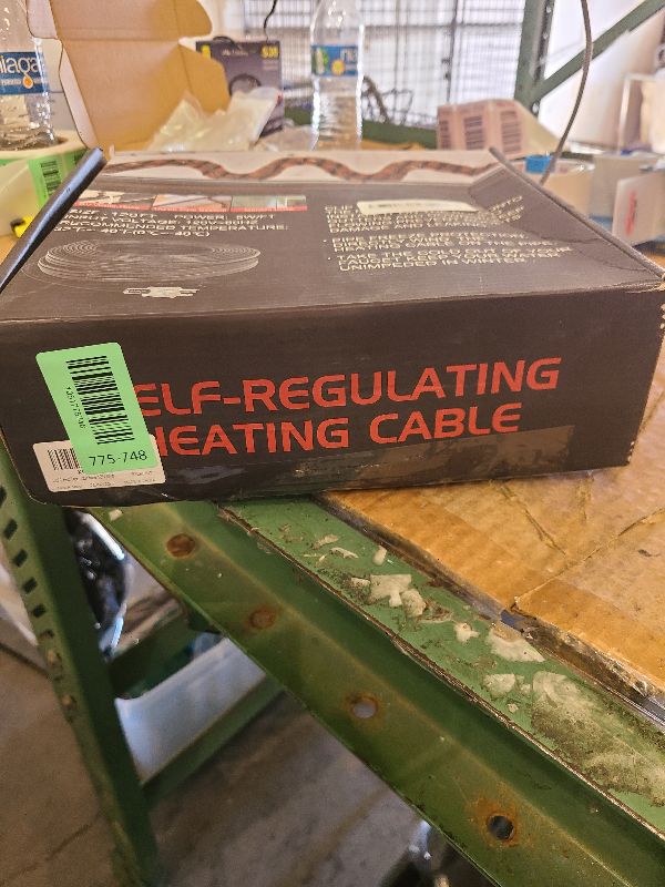 Photo 1 of 120FT Heat Tape for Water Pipes, -40°F Deicing Heating Cable,Thermostat Wire, Freeze Protected Water Pipe Heating Cable, Self Regulating Temperature, Heated Water Hose, 120V 8W/ft