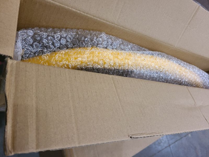 Photo 1 of 19A30020100 Heavy-Duty Yellow Front Bumper Kit Compatible with GT XT1 XT2 50 GX54 ST54 LX54 LX50, Replacement Tractor Bumper, Part Number: 683-05155-4021