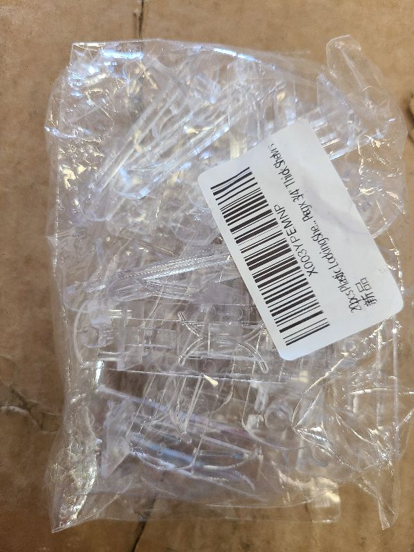 Photo 1 of 20pcs Plastic Locking Shelf Support Pegs,6mm Shelf Pins ,Self-Locking Bracket Clips,Clear Shelf Pegs for for Kitchen Cabinet Furniture Book Shelves, 6mm Peg x 3/4" Thick Shelves