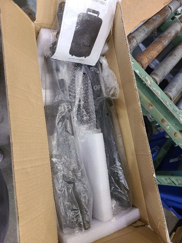 Photo 1 of QFX PBX-800TWS 8-Inch TWS Bluetooth Stereo PA System with 2 8" Speakers, 2 Microphones, 2 Stands, and a Remote Control