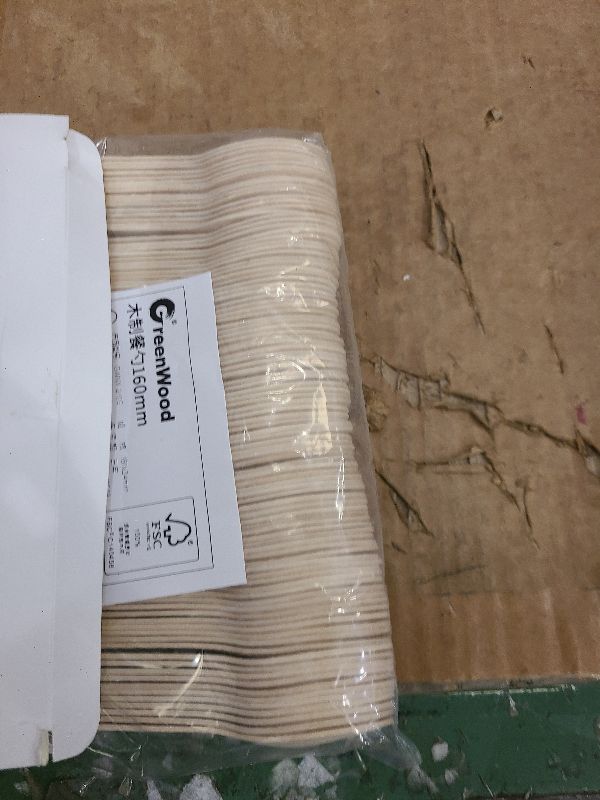 Photo 1 of 100PCS Wooden Spoons Disposable - 6.3 Inch Natural Bamboo Spoons, Compostable and Biodegradable, Ideal for Eating, Crafts, Weddings, Picnics, BBQs, Birthdays and Outdoor Events