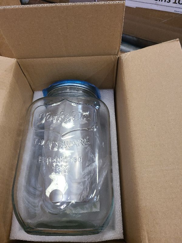 Photo 1 of 1 Gallon Kombucha Starter Kit, Glass Kombucha Jar with Spigot and Stainless Steel Mesh Filter Fermentation Kit for Home Brewed Kombucha Bottles, Includes Test Strips, Measuring Cups, Cloth Top