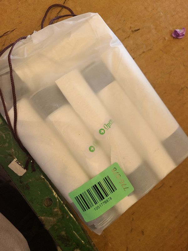 Photo 1 of 120 Counts 2.6 Gallon Small Drawstring Trash Bags Garbage Bags by RayPard, Small Strong Plastic Bags fit 7.5-10 Liter Trash Can for Home Office Kitchen Bathroom Bedroom, White Waste Basket Liners