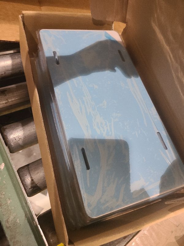Photo 1 of 100 Pack Black Aluminum License Plate Blanks – 6x12 Inch Metal Tags for Laser Engraving, Vinyl, UV Printing, Bulk Custom Design Plates - 0.025 Thickness/0.65mm