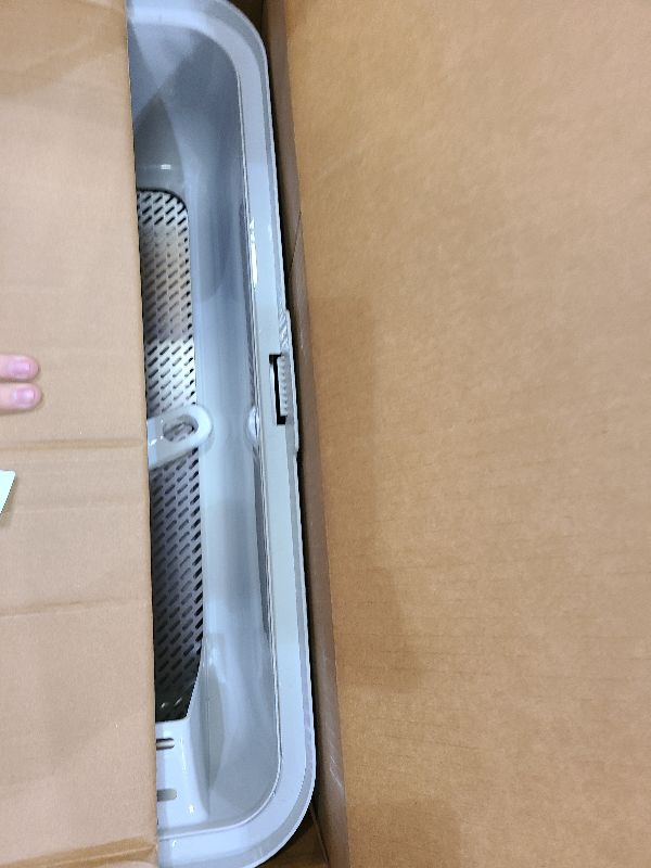 Photo 1 of 23.6"x15.7"x6" Enclosed Stainless Steel Litter Box with Lid, XL Sifting Litter Box for Pine Pellets with Removable Drawer Pan for Easy Cleaning, High Sides Large Metal Litter Box System for Big Cats