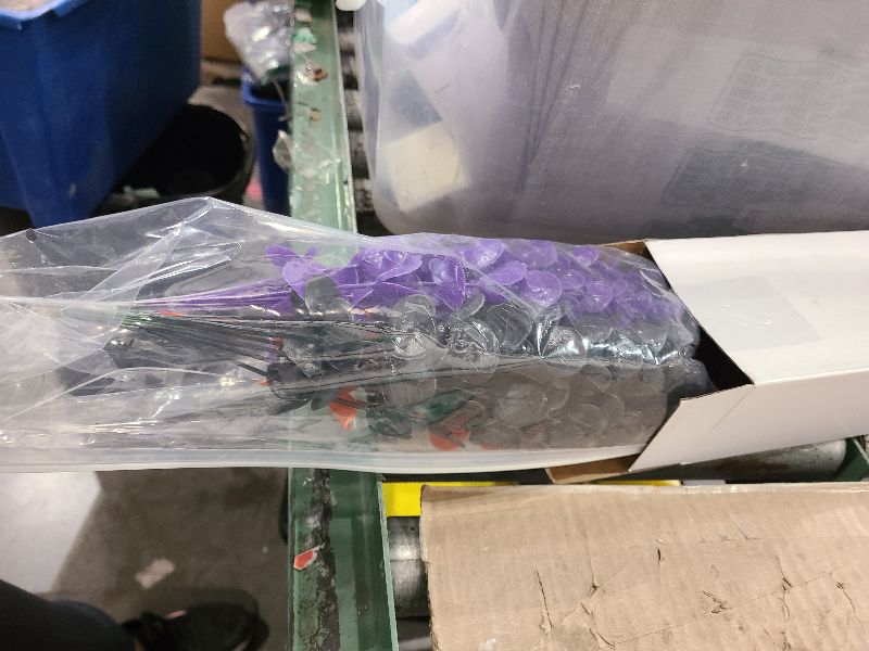 Photo 1 of 24 Pcs Eucalyptus Halloween Flowers Artificial Stems Faux Flowers Eucalyptus Branches Stems Fake Leaf Plants for Wedding Flower Home Farmhouse Christmas Decor (Bright Color)