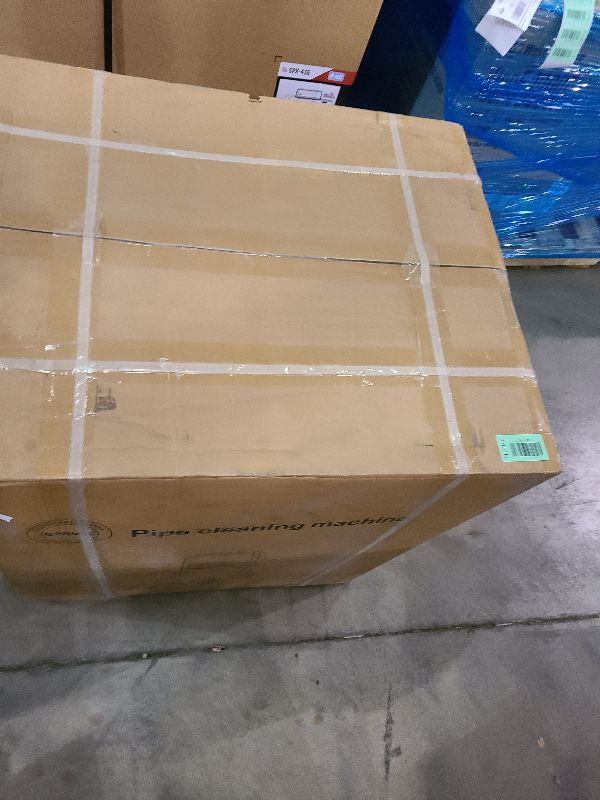 Photo 1 of 100Ft 3/4 Inch Cable Auto Feed Portable Electric Sewer Snake, 750W Drain Cleaning Machine, Electric Drain Auger with 6 Cutter Air-Activated Foot Switch for 4" to 8" Pipes