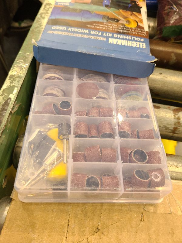 Photo 1 of 1 Inch Sanding Discs and Drums for Dremel Rotary Tool Accessories, Hook and Loop Sandpaper for Drill Sanding Bits Attachment, Resin Polishing Kit Pads 60-10000 Grit for Wood Metal Craft Making Jewelry