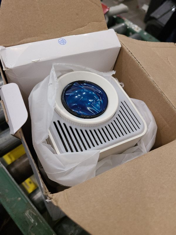 Photo 1 of [Netflix-Licensed] Magcubic Mini Projector with Wifi and Bluetooth, Built-in Android 13, Portable Smart 1080P Projector with 4K Support, Auto Keystone, Voice Control, HY320 NTV (White)