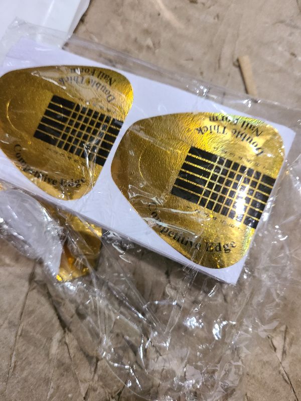 Photo 1 of 200 PCS Nail Forms for Builder Gel, AHIER Self-adhesive Nail Extension Forms for DIY at Home Professional Nails Art Supplies