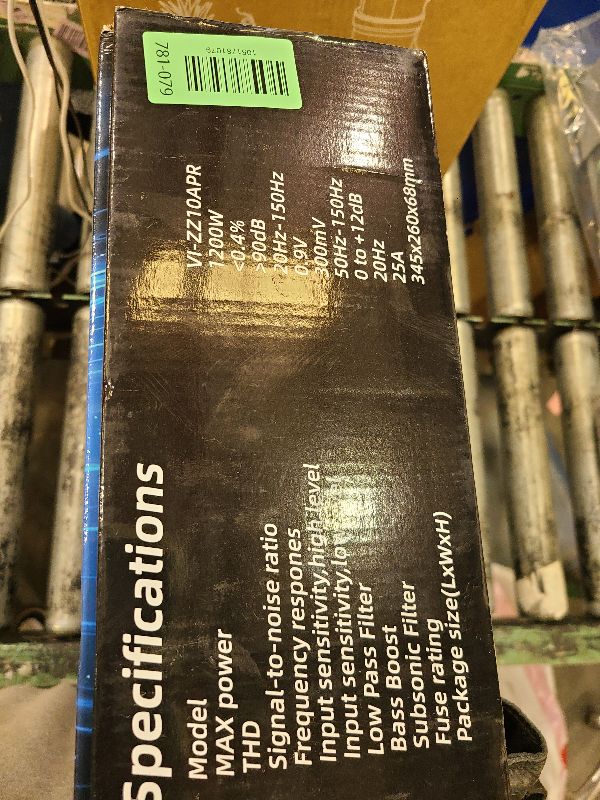 Photo 1 of 1200W RGB Subwoofer, Slim Underseat Car Subwoofer and Amp Package with RGB Beat-Synced Light, Individual Control for Low Pass/Gain/Boost Bass, Deep Bass Perfect for Truck/SUV/Jeep/MPV