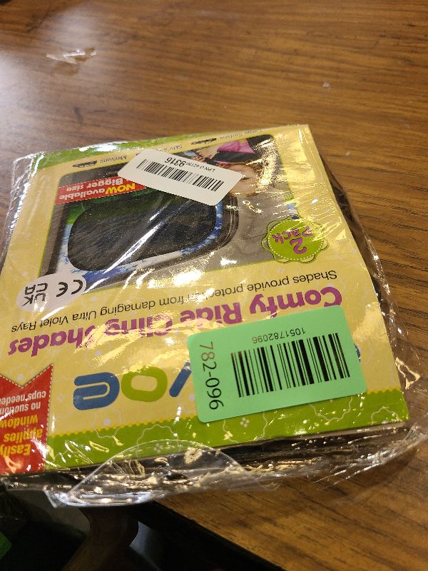 Photo 1 of 2-Pack Car Window Shades by Enovoe - 19 x 12 in Side Window Cover for SUVs, Sedans, and Trucks - Protects Baby from UV Rays and Glare - Cling Design for Easy Use - Plain