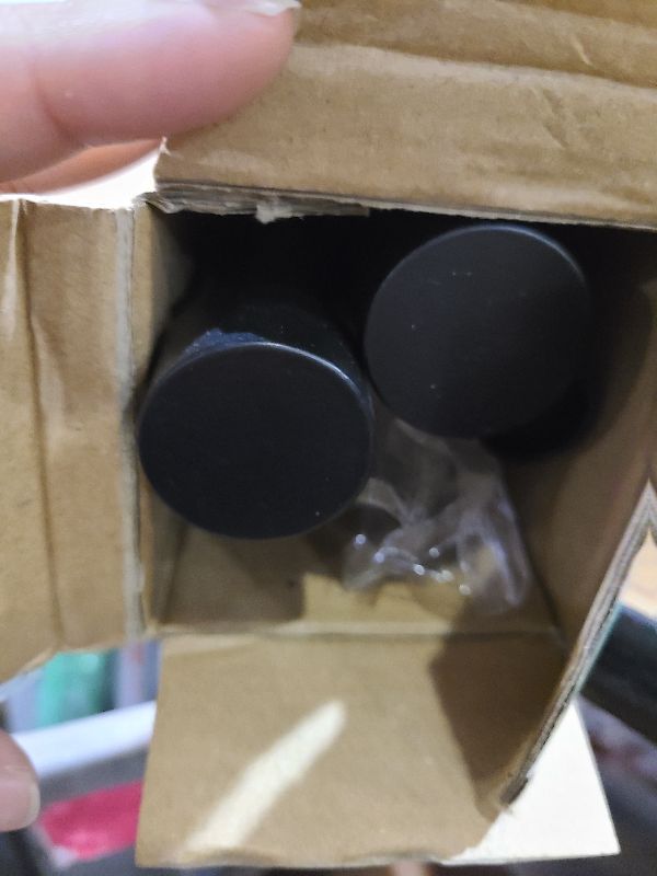 Photo 1 of 1 Inch Curtain Rods for Windows, 32 to 48 Inch Black Rustic Curtain Rod Set, Modern Design Drapery Tubes with Brackets Room Divider, For Indoor and Outdoor