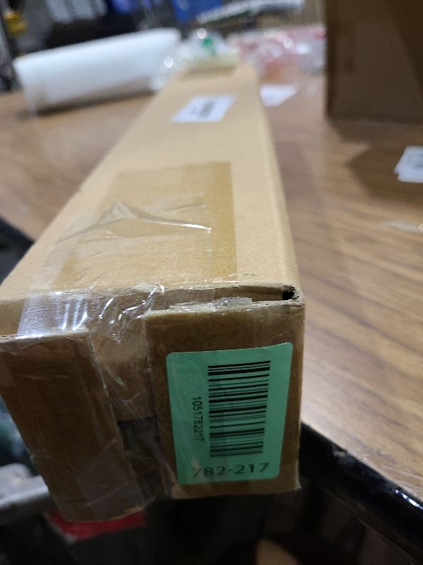 Photo 1 of 1 Inch Curtain Rods for Windows, 32 to 48 Inch Black Rustic Curtain Rod Set, Modern Design Drapery Tubes with Brackets Room Divider, For Indoor and Outdoor