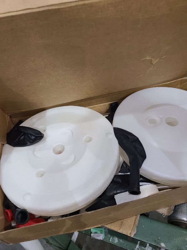 Photo 1 of 2 Sets Casino Theme Party Decoration Adjustable Poker Themed Balloon Column Stand Kit 8 Pcs Jumbo Poker Cards 129 Pcs Balloon Set for Las Vegas Game Night Birthday Party Supplies(Red Black and White)