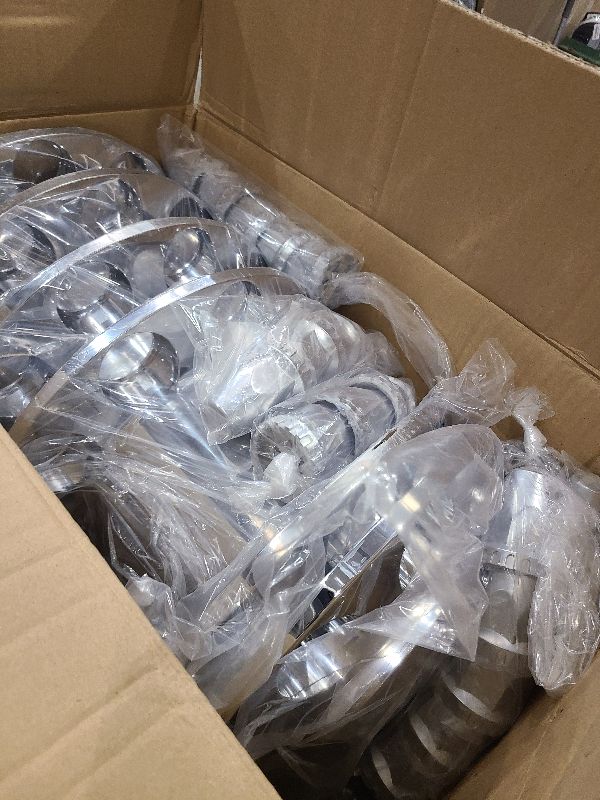 Photo 1 of 2 Front and 4 Rear Axle Wheel Covers 33mm Axle Cover Dome Chromed Thread-On Standart Lug Nut Covers with Removable Hub Caps for Semi Truck (Installation Tool Included)