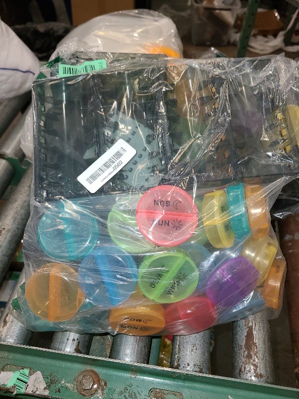 Photo 1 of ?Upgrade? Monthly Pill Organizer 2 Times A Day,One Month Box AM PM,Daily Cases Large 4 Week,Medication 28 Days Dispenser for Pills,Fish Oils, Vitamin,Supplement(Rainbow)…