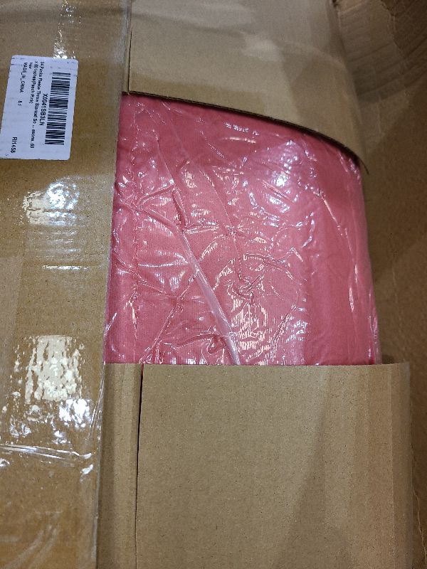 Photo 1 of 24 Packs Fleece Throw Blanket Soft Warm Lightweight Fleece Blanket Cozy Throw Bulk for Bed Couch Sofa Home Office Wedding Gifts Suitable for Seasons, 50 x 60 Inches(Peach Pink)