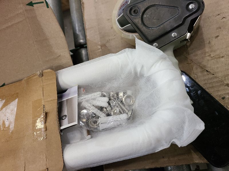 Photo 1 of 20 inch Stainless Steel Handrail for 1-3 Steps- 1.25" Tube, ZUEXT U Shaped Oil Rubbed White Safety Grab Bar for Stairs, Wall Mounted Hand Railing for Outdoor Garage Entry Interior Exterior Stairway